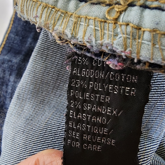 Dollhouse jeans size 9 blue denim waist 32 skinny - Picture 10 of 16